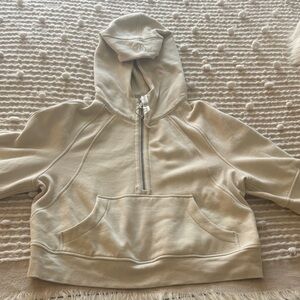 Lululemon Athletica Cream Hooded Jacket